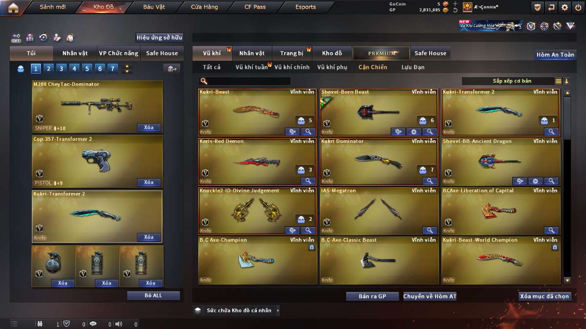 shop acc cf uy tin gia re